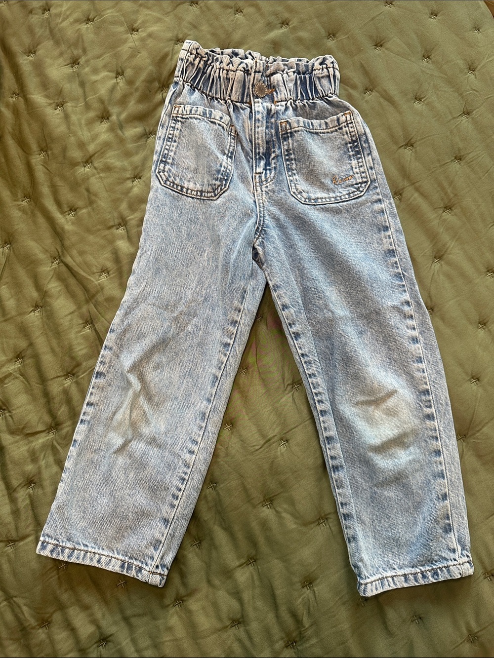 Reiss Light Blue Elastic-Waist Kids Jeans size 5/6